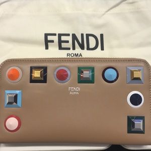 Fendi leather wallet